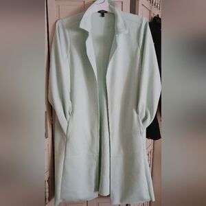 Torrid Mint Green Open Front Coat Sz2 Plus